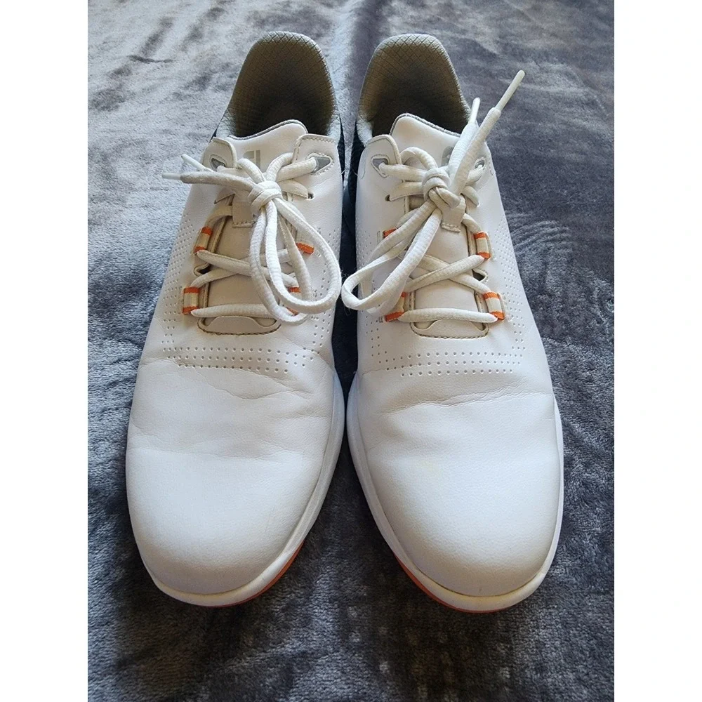 FootJoy Fuel Power Stabilizer Mens Golf Shoes White Black 55443 Size 8 M